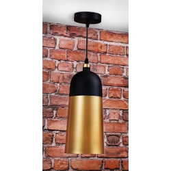 Czarno-złota lampa sufitowa