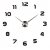 Zegar nowoczesny glamour czarny 43-043