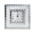 Biały zegar lustrzany glamour nowoczesny 43-065