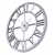 Zegar szary srebrny industrialny loft młodziezowy 43-220