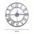 Zegar srebrny nowoczesny loft 60 cm 43-221