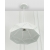 Biała lampa sufitowa sprzedawana bez żarówki